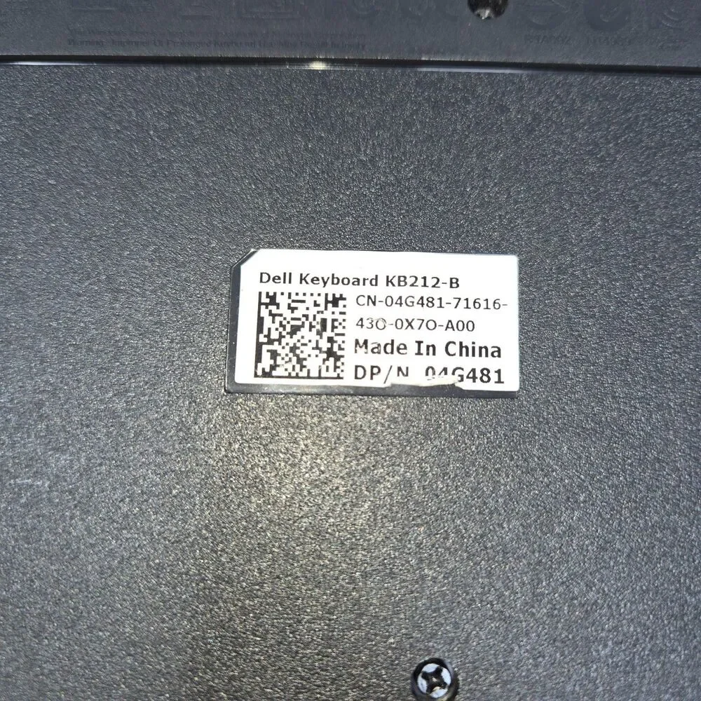Dell Quiet Key Keyboard KB212-B 104 Key USB Wired Ultra Slim Keyboard Lot of 5